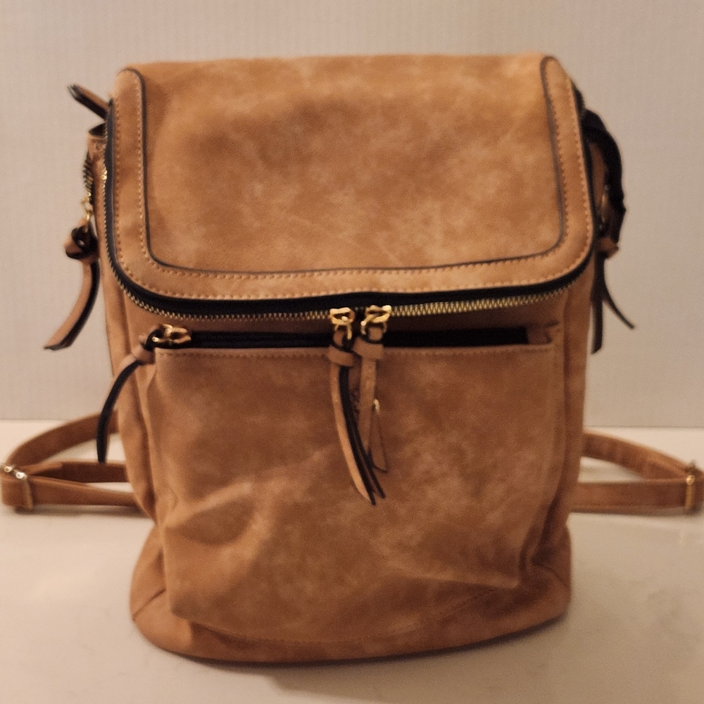Violet Ray Cognac Backpack